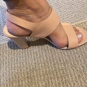 Cole Haan Women's Octavia Leather Dress Sandal Canyon Rose (Beige) Size 10